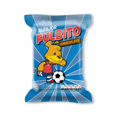 ALFAJOR FULBITO CHOCOLATE 25 g (comprando 10 o más precio mayorista)